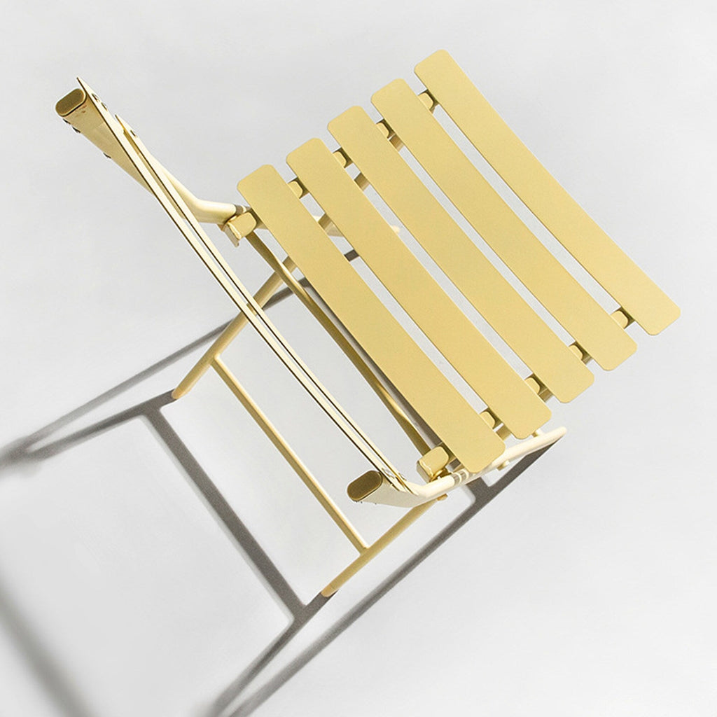 Ensemble bistro minimaliste 3 pièces pour patio : table ronde pliable et chaises