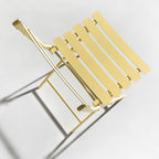 Ensemble bistro minimaliste 3 pièces pour patio : table ronde pliable et chaises