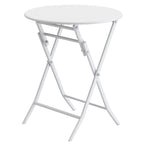 Ensemble bistro minimaliste 3 pièces pour patio : table ronde pliable et chaises