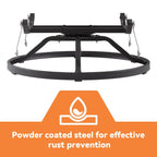 Gymojoy Ensemble de 3 pièces en rotin pour extérieur, chaise basculante pivotante avec coussin et table.