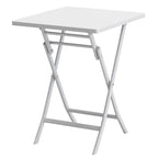 Ensemble bistro minimaliste 3 pièces pour patio : table carrée pliable et chaises