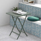 Ensemble bistro minimaliste 3 pièces pour patio : table carrée pliable et chaises