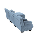 Canapé d'angle modulable 3 places, canapé profond en forme de L avec pouf convertible pour salon