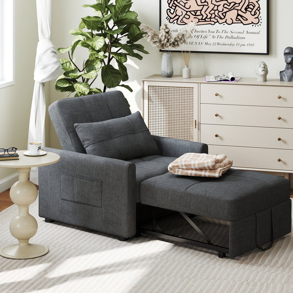 Canapé-lit convertible 3-en-1, canapé-lit escamotable, lit pliable pour salon.