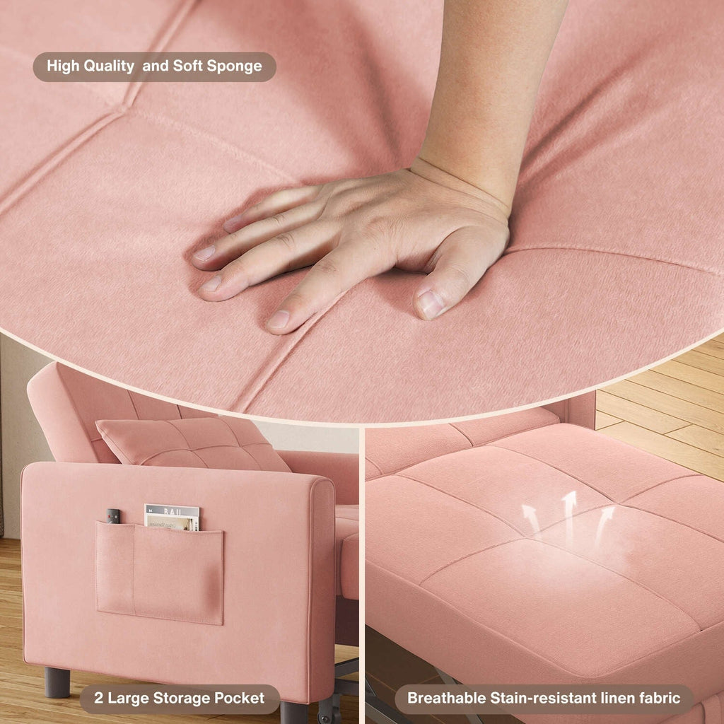 Canapé-lit convertible 3-en-1, canapé-lit escamotable, lit pliable pour salon.