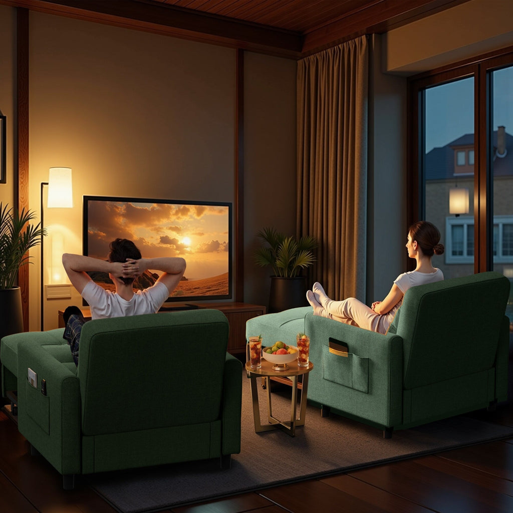 Canapé-lit convertible 3-en-1, canapé-lit escamotable, lit pliable pour salon.