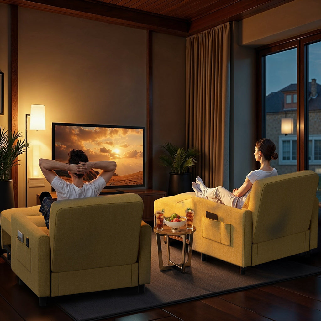 Canapé-lit convertible 3-en-1, canapé-lit escamotable, lit pliable pour salon.