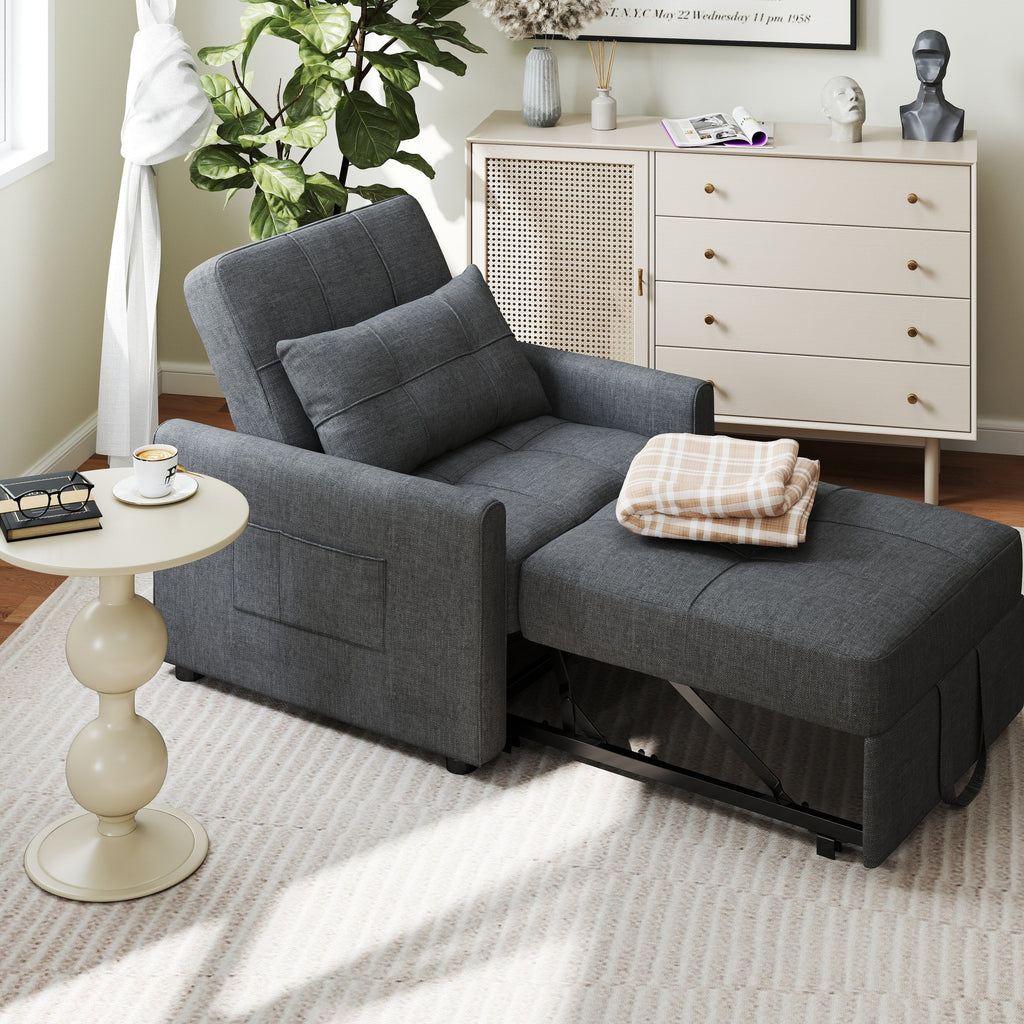 Canapé-lit convertible 3-en-1, canapé-lit escamotable, lit pliable pour salon.