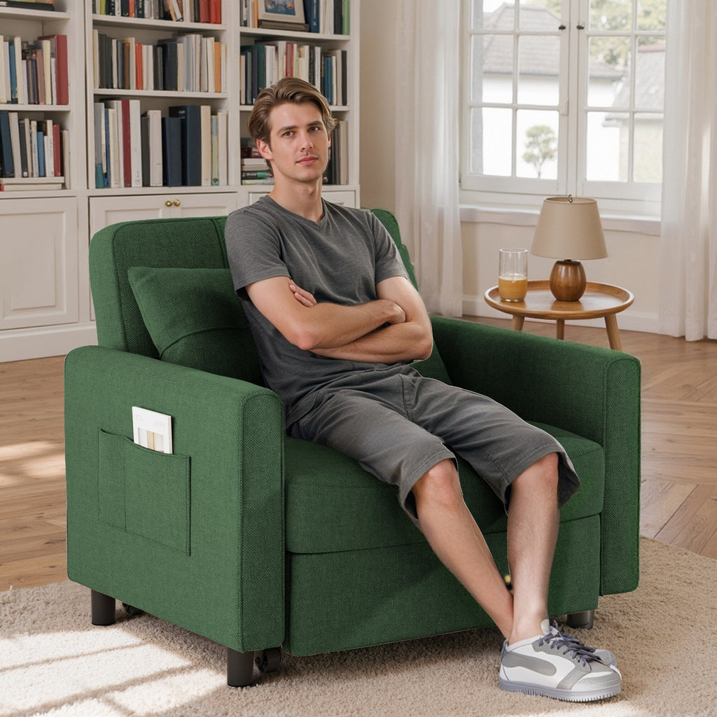 Canapé-lit convertible 3-en-1, canapé-lit escamotable, lit pliable pour salon.