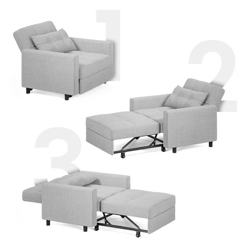 Canapé-lit convertible 3-en-1, canapé-lit escamotable, lit pliable pour salon.