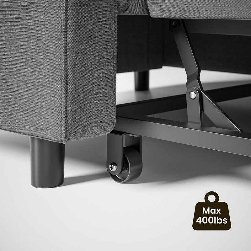 Canapé-lit convertible 3-en-1, canapé-lit escamotable, lit pliable pour salon.