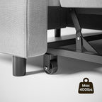 Canapé-lit convertible 3-en-1, canapé-lit escamotable, lit pliable pour salon.