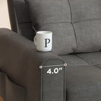 Canapé-lit convertible 3-en-1, canapé-lit escamotable, lit pliable pour salon.