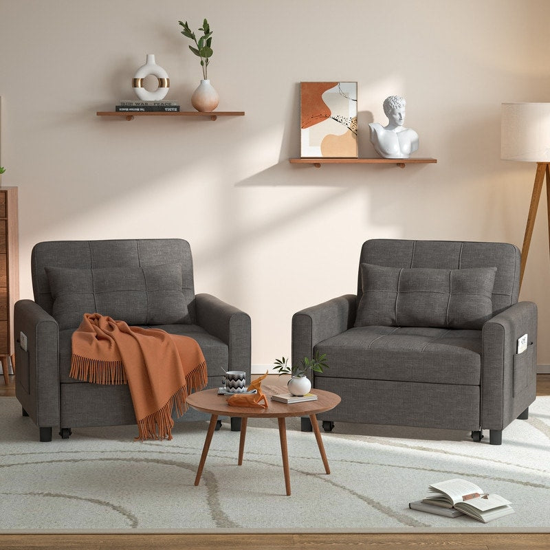 Canapé-lit convertible 3-en-1, canapé-lit escamotable, lit pliable pour salon.