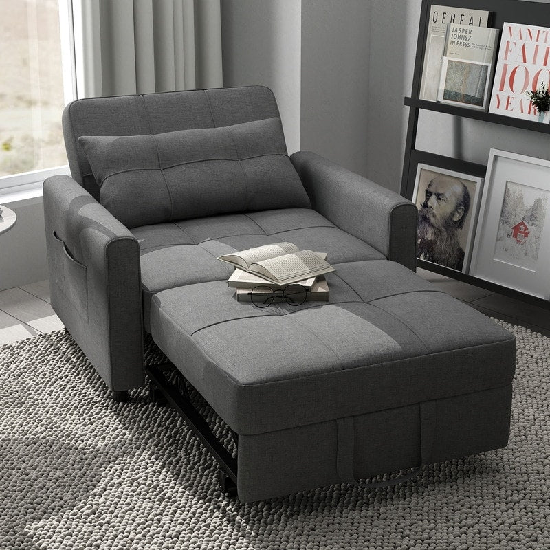 Canapé-lit convertible 3-en-1, canapé-lit escamotable, lit pliable pour salon.