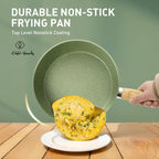 Ensemble de 30 pièces de cuisine en granit, comprenant des casseroles et des poêles antiadhésives.