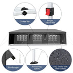 Caravane Pop-up en Oxford 30x10 pi avec 8 sacs de sable et 8 parois latérales avec auvent de type remorqueur - 30x10x8,8 pi (Lxlh)