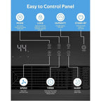 Déshumidificateurs pour sous-sols, maisons, grandes pièces et chambres à coucher, déshumidificateur de garage à faible bruit, capacité de 3500 pieds carrés.