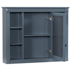 Meuble-lavabo moderne de 91 cm (36 pouces) pour salle de bain avec lavabo intégré et armoire à miroir, 2 portes et 2 tiroirs.