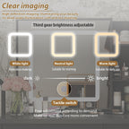 Ensemble coiffeuse et miroir de maquillage de 99,5 cm de large avec tabouret et miroir pour chambre.