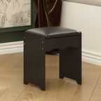 Ensemble coiffeuse et miroir de maquillage de 99,5 cm de large avec tabouret et miroir pour chambre.