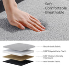 Banquette de rangement en bouclé blanc cassé Sherpa, 39,5 pouces, pouf de rangement, repose-pieds, pour salon, chambre à coucher, avec pieds en bois.