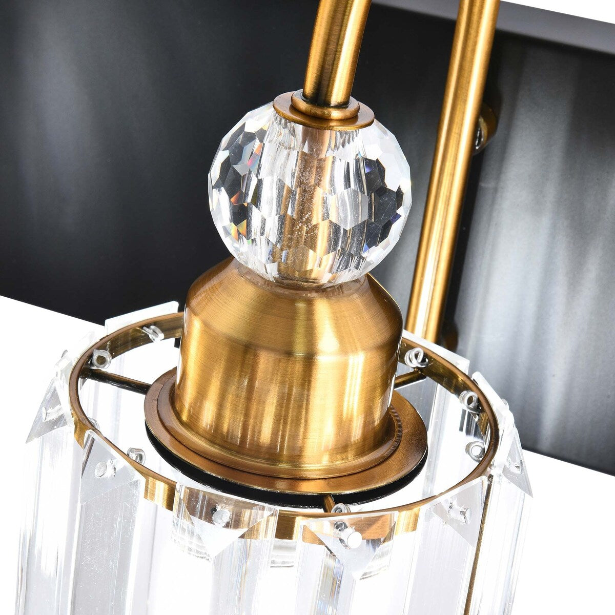 Chrome/ Noir/ Or Moderne Murale pour Salle de Bain et Toilettes, Lustre à Cristaux, Eclairage de Miroir, Eclairage de Meuble-lavabo