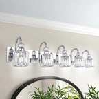 Chrome/ Noir/ Or Moderne Murale pour Salle de Bain et Toilettes, Lustre à Cristaux, Eclairage de Miroir, Eclairage de Meuble-lavabo