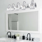 Chrome/ Noir/ Or Moderne Murale pour Salle de Bain et Toilettes, Lustre à Cristaux, Eclairage de Miroir, Eclairage de Meuble-lavabo