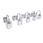 Chrome/ Noir/ Or Moderne Murale pour Salle de Bain et Toilettes, Lustre à Cristaux, Eclairage de Miroir, Eclairage de Meuble-lavabo