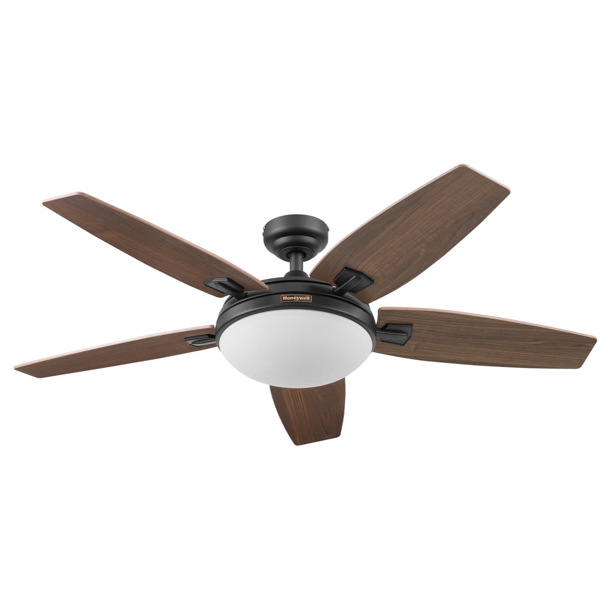 Ventilateur de plafond Honeywell Carmel 48 pouces avec éclairage intégré et télécommande