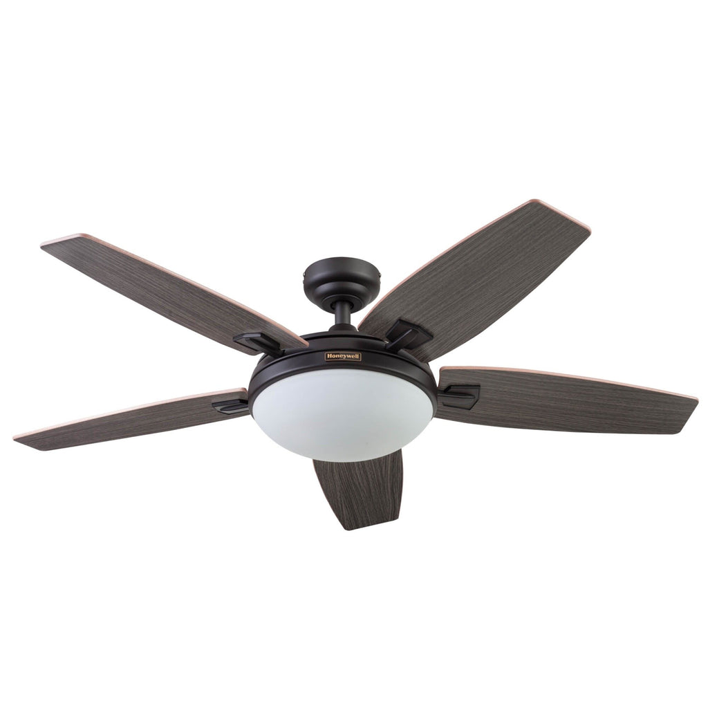 Ventilateur de plafond Honeywell Carmel 48 pouces avec éclairage intégré et télécommande