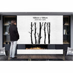 5 décorations murales métalliques en forme d'arbre sec pour l'intérieur et l'extérieur de la maison