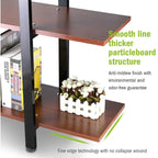 Étagère à livres 5 niveaux, bibliothèque de style industriel vintage