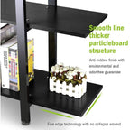 Étagère à livres 5 niveaux, bibliothèque de style industriel vintage