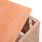 Ensemble de canapé d'extérieur en osier composé de 5 pièces avec coussins