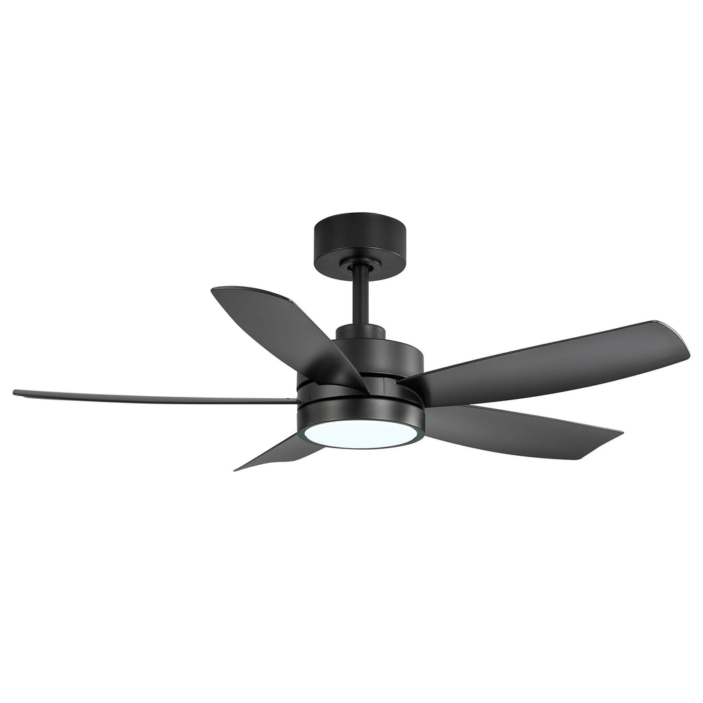 Ventilateur de plafond Breezary à 5 pales LED 65/52/42 avec kit d'éclairage et télécommande