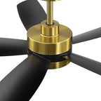 Ventilateur de plafond Breezary à 5 pales LED 65/52/42 avec kit d'éclairage et télécommande