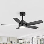 Ventilateur de plafond Breezary à 5 pales LED 65/52/42 avec kit d'éclairage et télécommande