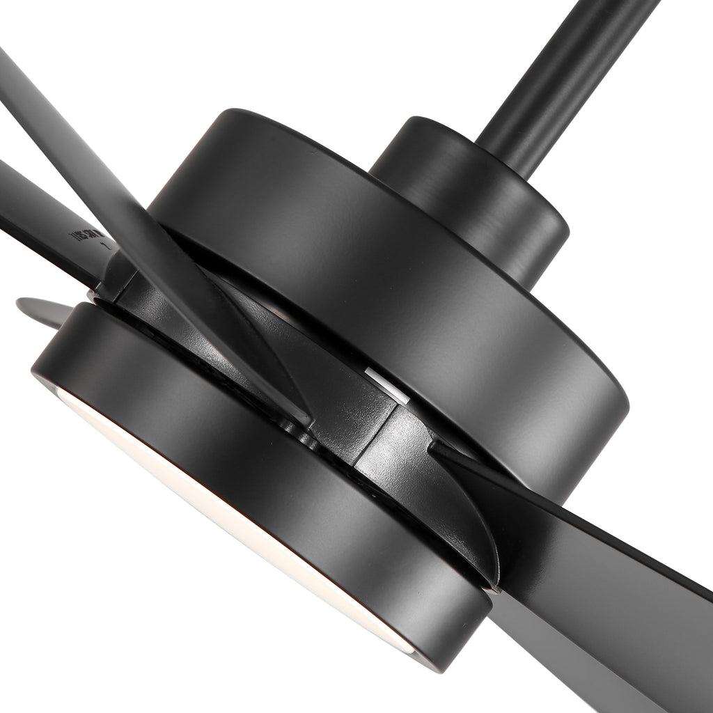 Ventilateur de plafond Breezary à 5 pales LED 65/52/42 avec kit d'éclairage et télécommande