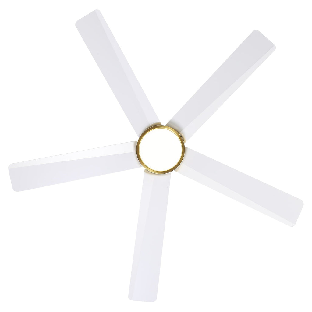 Ventilateur de plafond Breezary à 5 pales LED 65/52/42 avec kit d'éclairage et télécommande