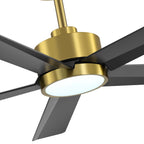 Ventilateur de plafond Breezary à 5 pales LED 65/52/42 avec kit d'éclairage et télécommande