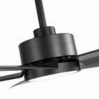 Ventilateur de plafond Breezary à 5 pales LED 65/52/42 avec kit d'éclairage et télécommande