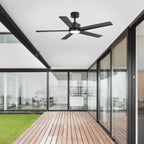 Ventilateur de plafond Breezary à 5 pales LED 65/52/42 avec kit d'éclairage et télécommande