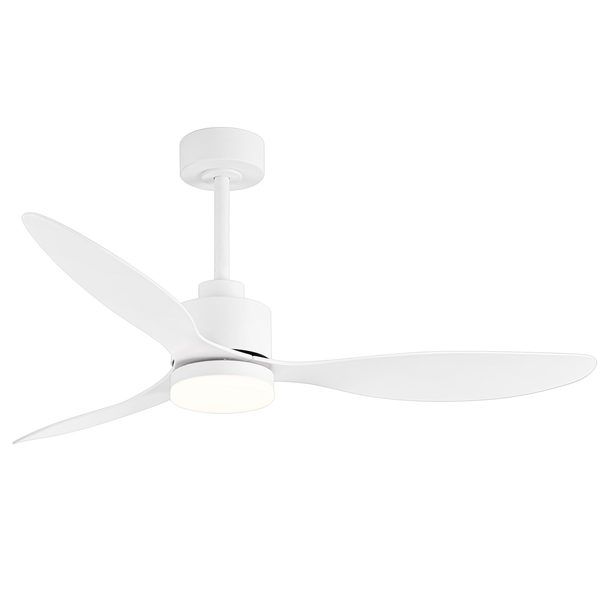 Ventilateur de plafond LED 52 pouces avec éclairage et télécommande (3 pales)