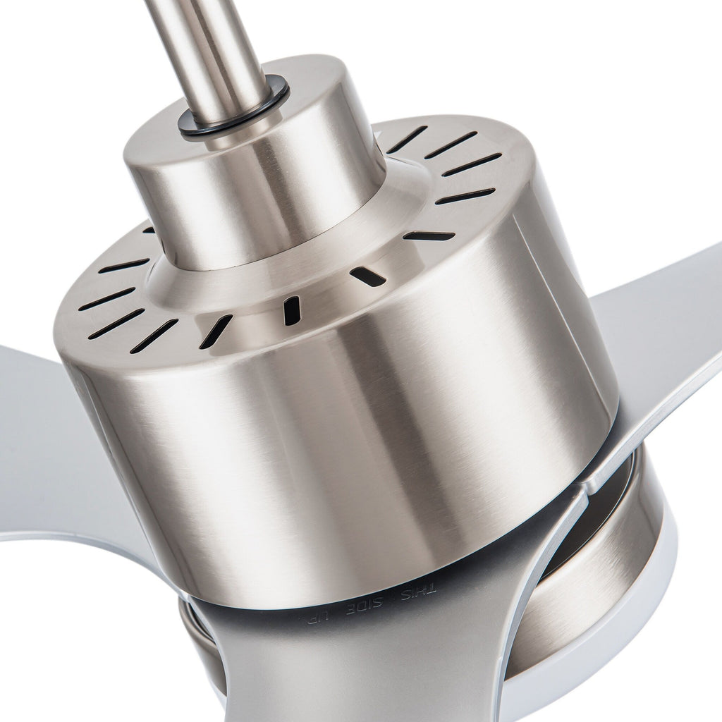 Ventilateur de plafond LED 52 pouces avec éclairage et télécommande (3 pales)