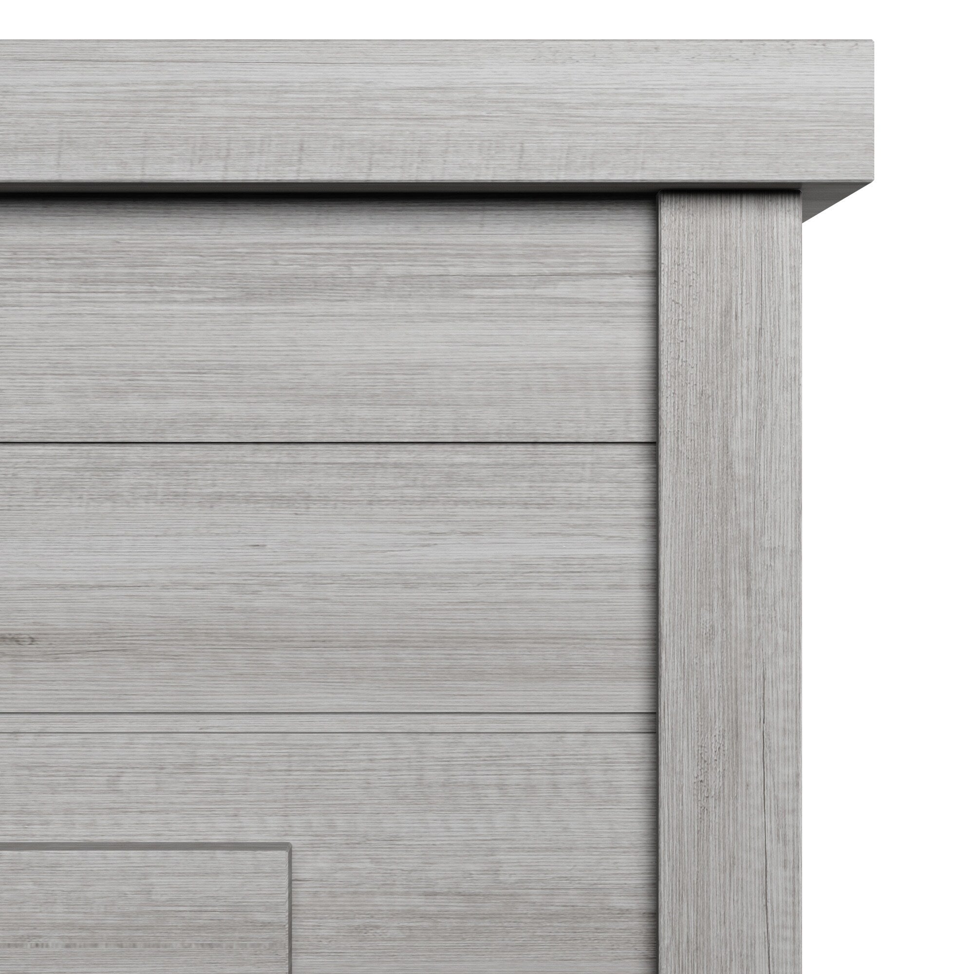 Mantel de cheminée à lambris de 52 pouces avec insert de foyer 3D