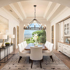 Luminaire à 24 lumières en forme de roue de chariot ronde de 54 pouces