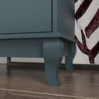 Commode de chambre à coucher double de 135 cm de large avec tiroirs de rangement