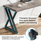 Bureau d'ordinateur robuste 55, bureau de bureau